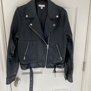 Topshop Faux Leather Jacket